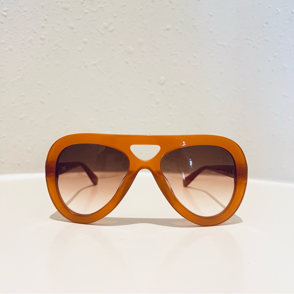 Derek Lam Charlotte Amber Women’s Plastic 54 Mm Sunglasses Nib